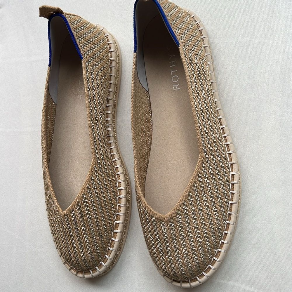 Rothy's The Espadrille Gold Stripe - Picture 7 of 17